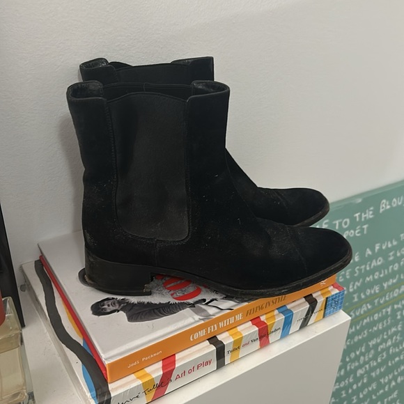 Jil Sander Suede Black Boots - Picture 3 of 5